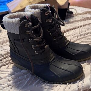 Tommy Hilfiger Black Winter & Rain Boots